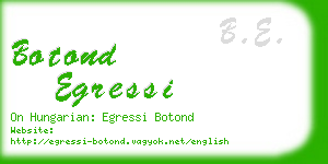 botond egressi business card